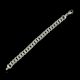 Classic Cuffed Chain 92.5 Sterling Silver Bracelet For Men